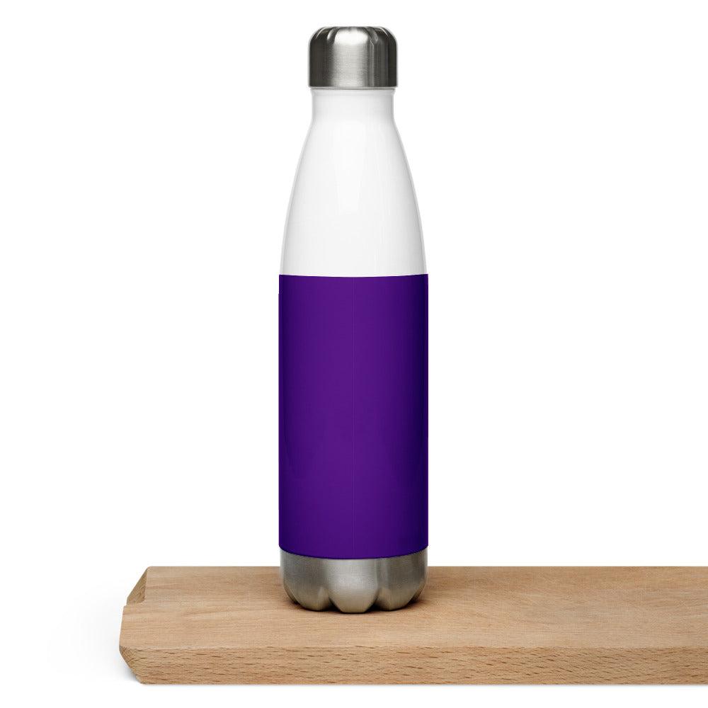 Stainless Steel Metal Water Bottle (Purple)